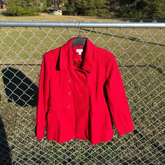 Glamour Red Peacoat/Jacket - Picture 5 of 9